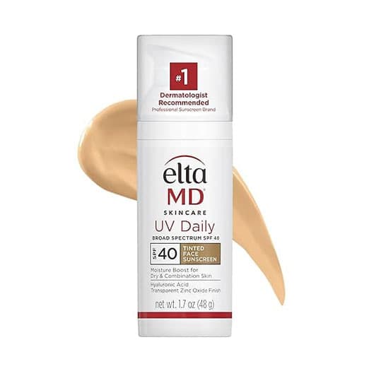 EltaMD UV Daily Tinted Broad-Spectrum SPF 40 Moisturizing Facial Sunscreen, 1.7 oz