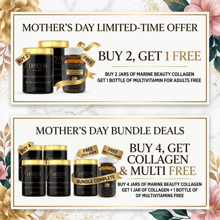Luxyh Marine Beauty Collagen – Anti-Aging Skin, Hair & Joint Support