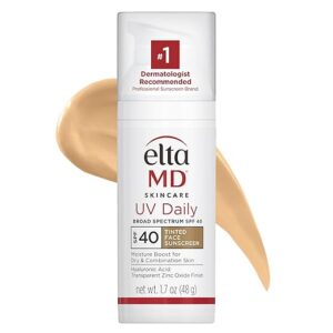 EltaMD UV Daily Tinted Broad-Spectrum SPF 40 Moisturizing Facial Sunscreen, 1.7 oz